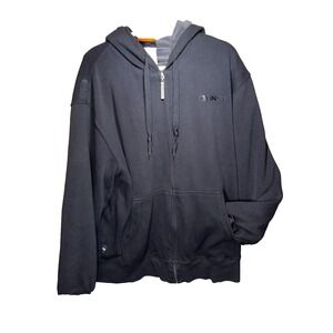 Men's (XL) ANDI Heavy Hooded Zippered Sweatshirt Jacket (Hoodie) Velour-Lined